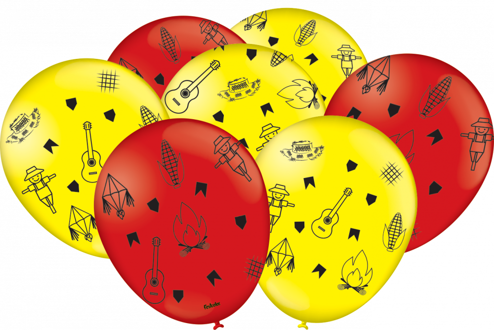 Balao N 09 Festa Junina 25un Junino Lojas Linna